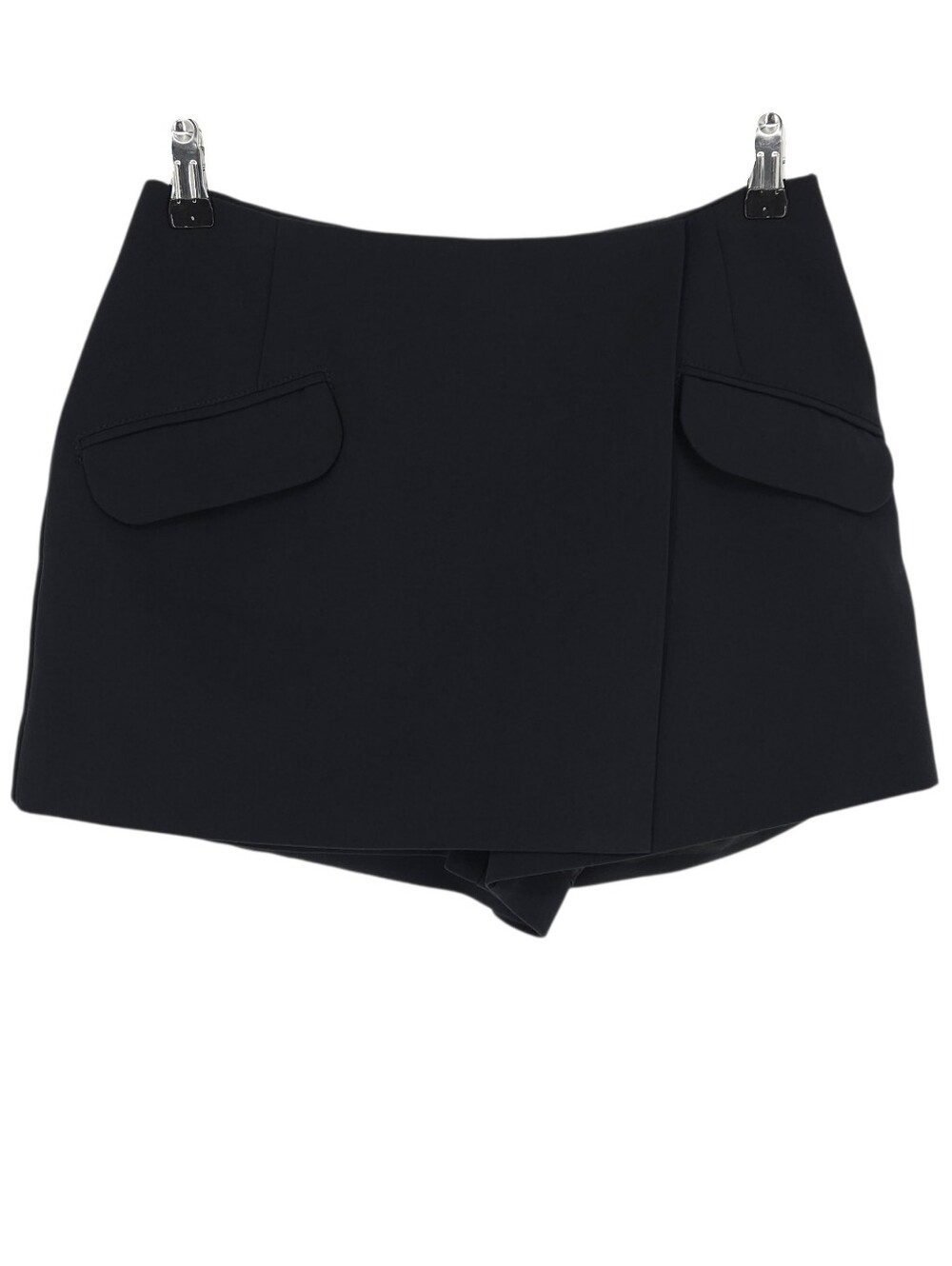 Maeve Anthropologie Tailored Skort Navy Blue Faux  Wrap Shorts Skirt Petite 4P